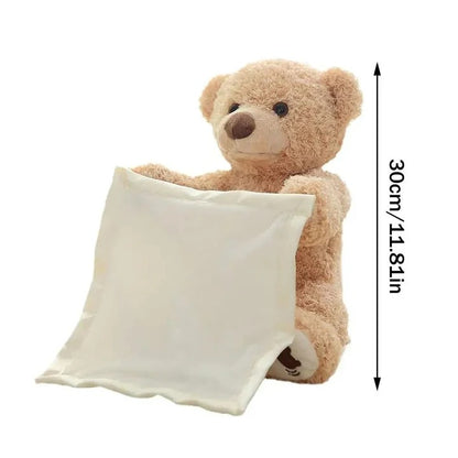 Interactive Plush Teddy Toy Peek-A-Boo Game for Children