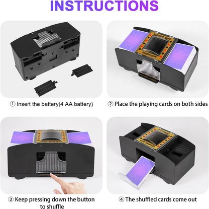 Automatic Card Shuffler for Playing Cards