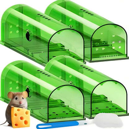 4 Pack Reusable Mouse Trap for Effective Rodent Control