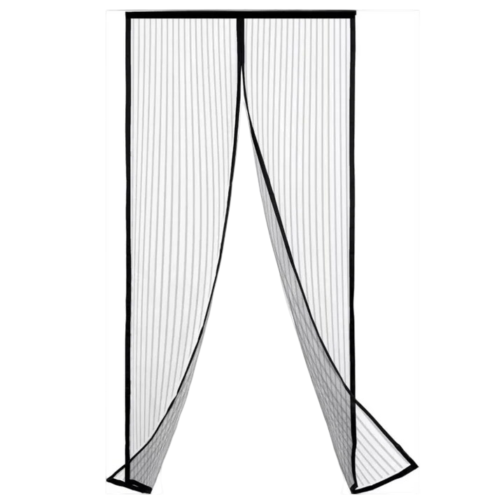 Magnetic Door Screen for Mosquito Protection and Air Flow