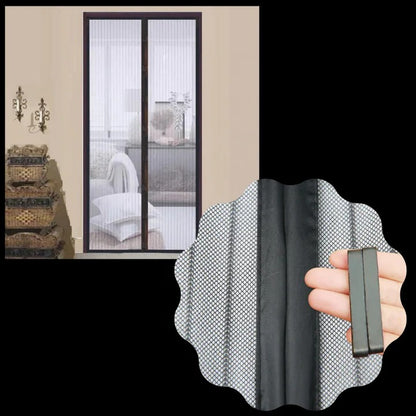 Magnetic Door Screen for Mosquito Protection and Air Flow