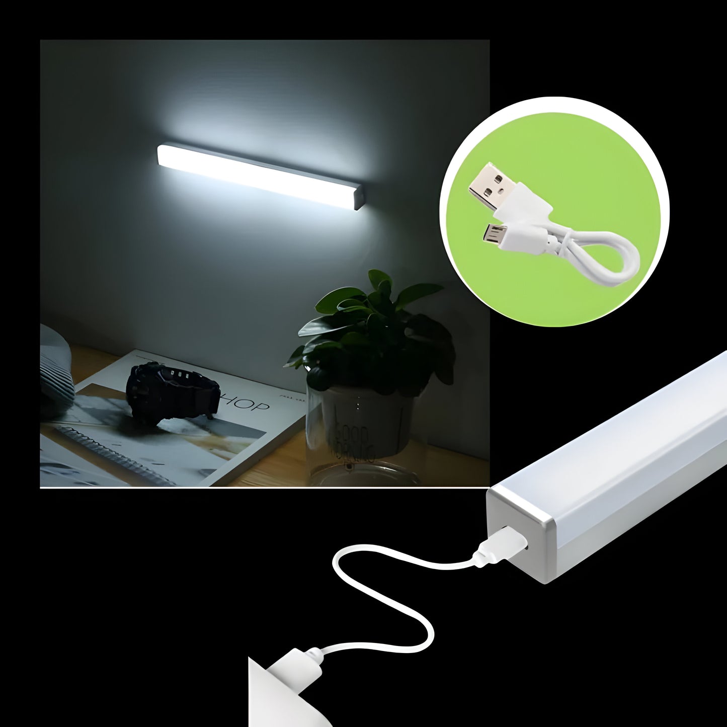 Indoor LED Light Wireless with Motion Sensor for Guidance Lighting
