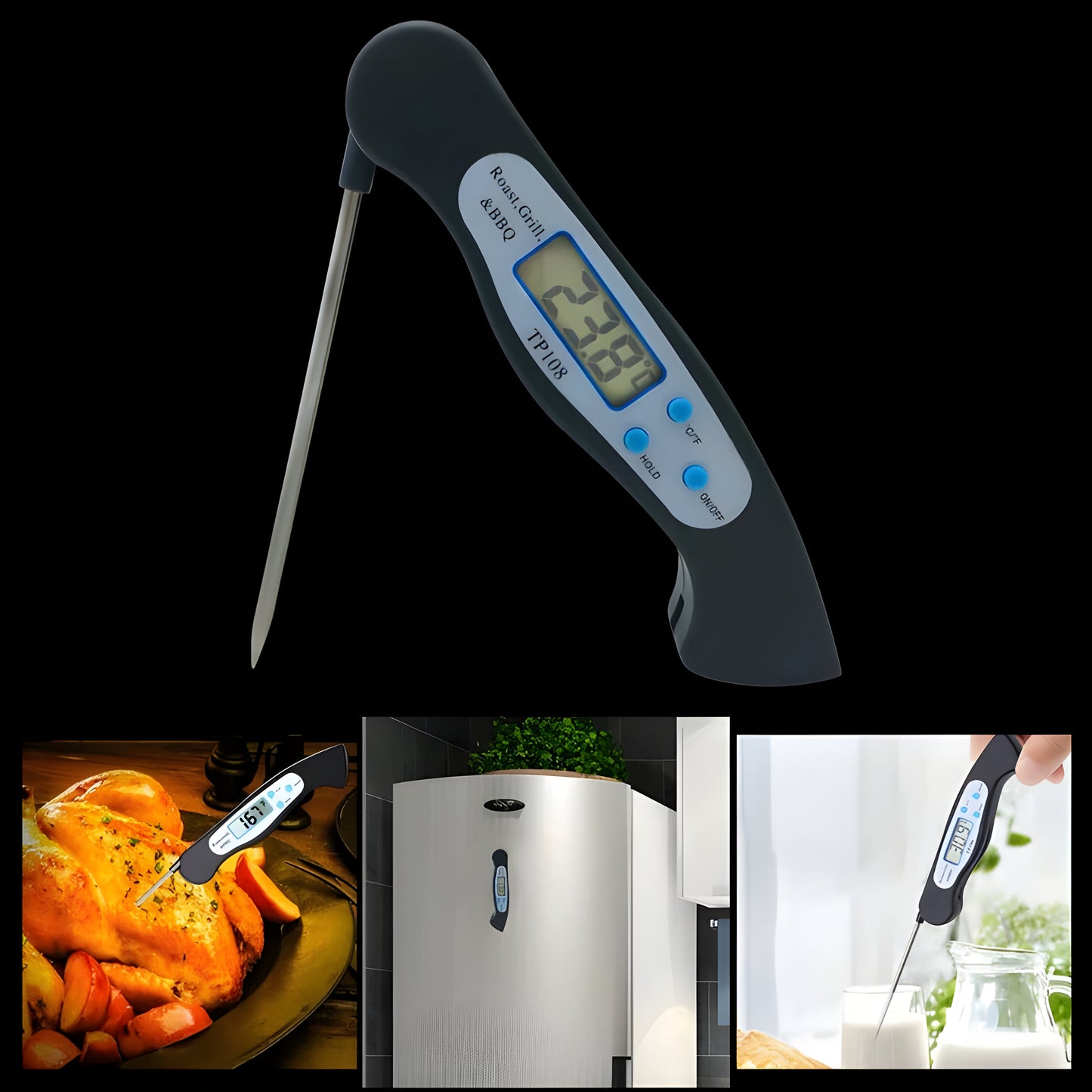 Digital Food Thermometer for Kitchen