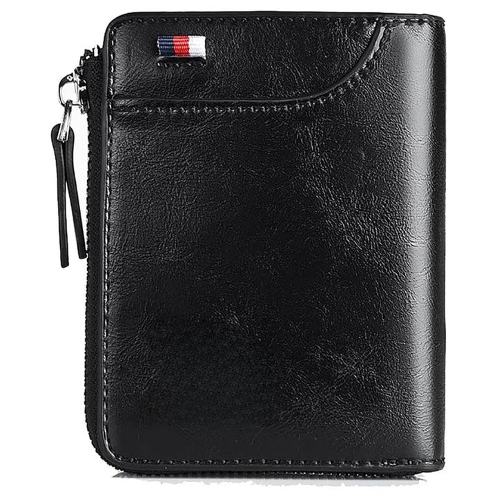 Credit Card Holder Wallet RFID Blocking Zipper for Men