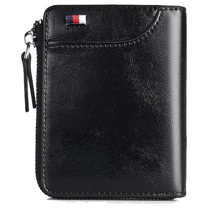 Credit Card Holder Wallet RFID Blocking Zipper for Men