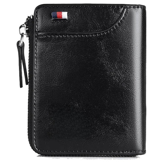 Credit Card Holder Wallet RFID Blocking Zipper for Men