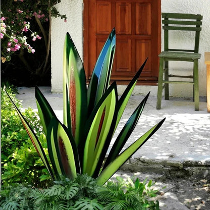 Decorative Metal Plant Agave Americana for Yard and Outdoor Space
