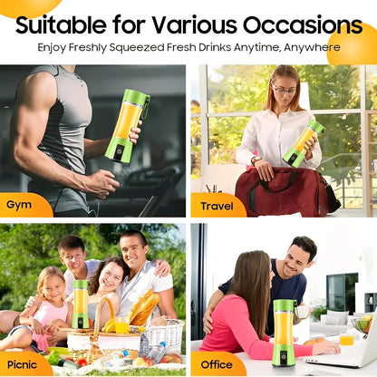 Mini Portable Blender and Juicer Electric USB Rechargeable
