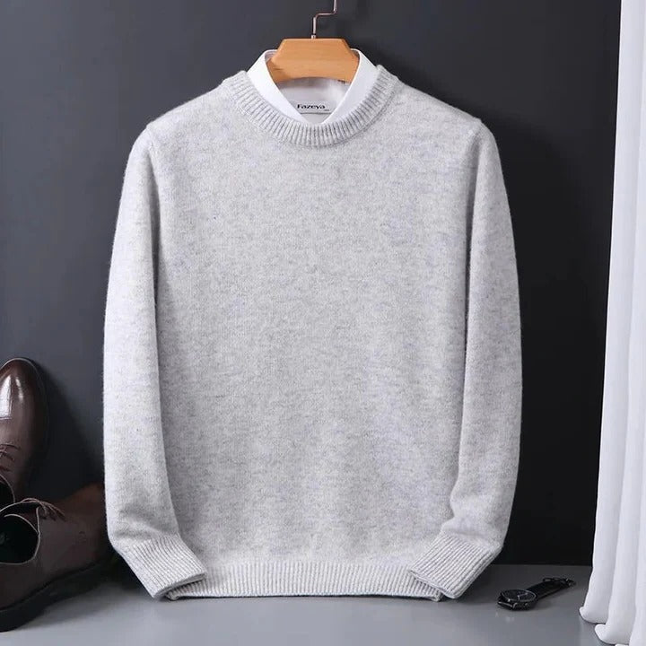 Men's Knit Sweater Cashmere Blend for Daily Wear