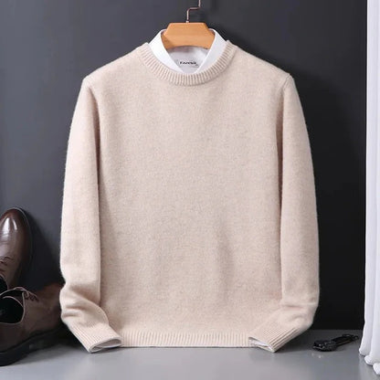 Men's Knit Sweater Cashmere Blend for Daily Wear