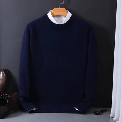 Men's Knit Sweater Cashmere Blend for Daily Wear