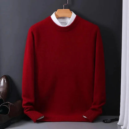 Men's Knit Sweater Cashmere Blend for Daily Wear