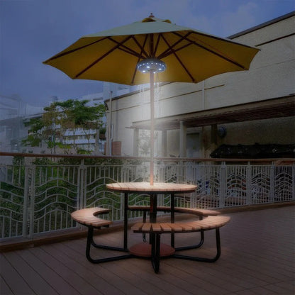 Umbrella Light LED Warm Glow for Deck and Garden