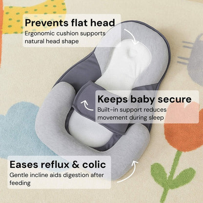 Inclined Pillow Bed for Infants Reflux and Elevation