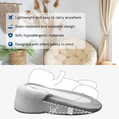 Inclined Pillow Bed for Infants Reflux and Elevation