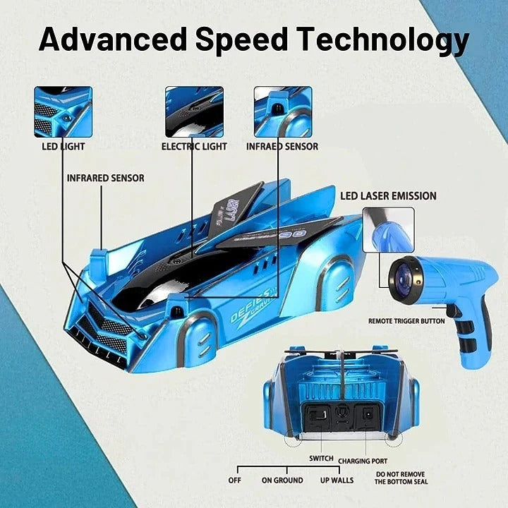 Remote Control Wall Climbing Car for Kids and Fun