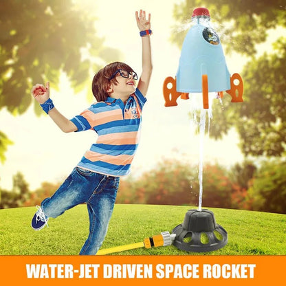 Water Powered Rocket Toy for Kids and Backyard Play