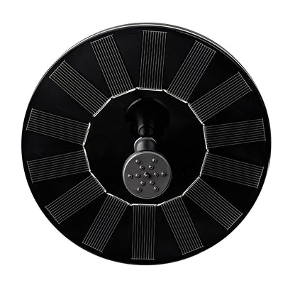 Floating Solar Fountain Pump with Interchangeable Spray Heads for Bird Baths