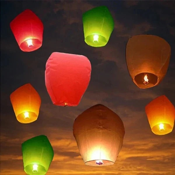 Multicolour Paper Lanterns for Celebrations and Events