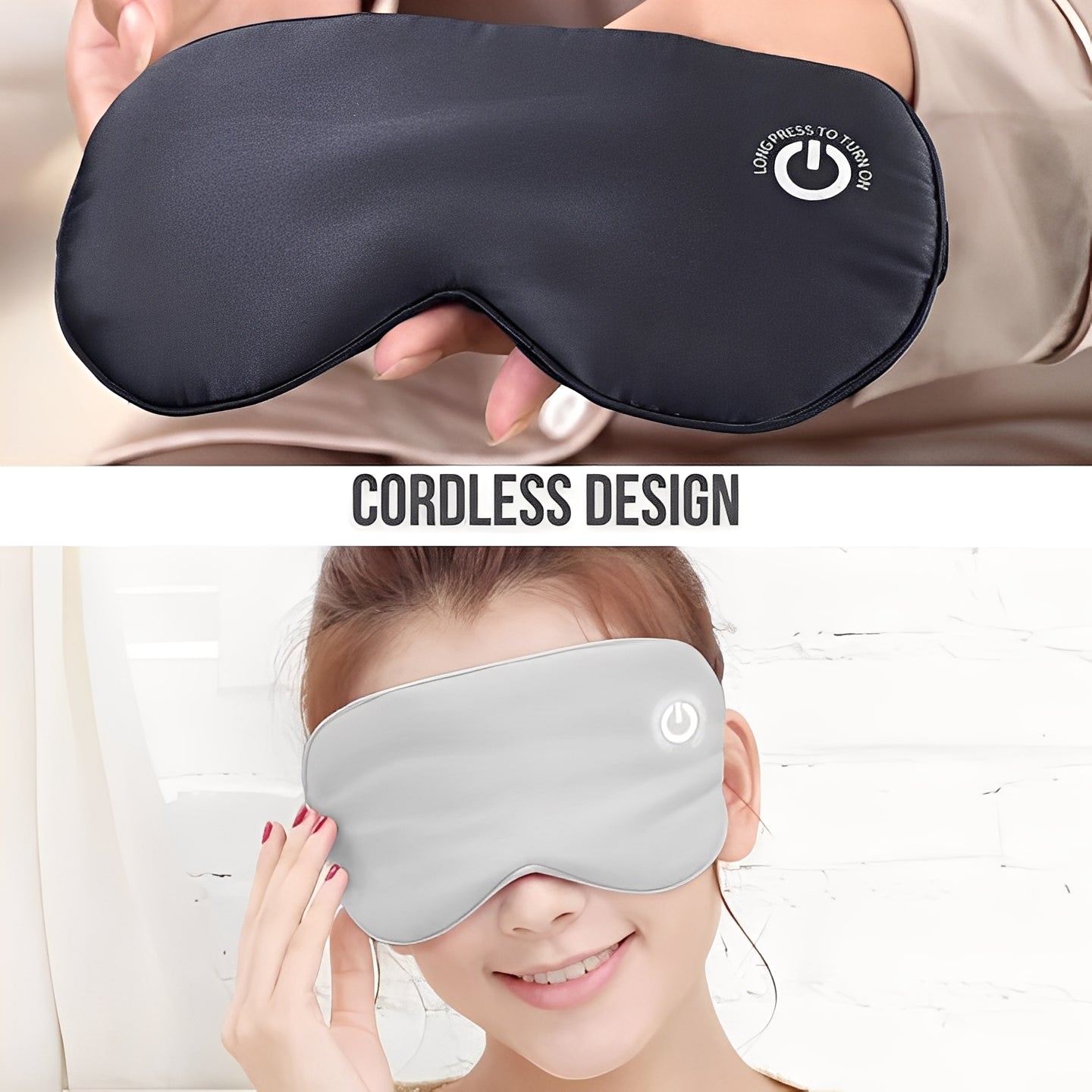 Electric Heated Eye Mask Rechargeable for Relaxation and Relief