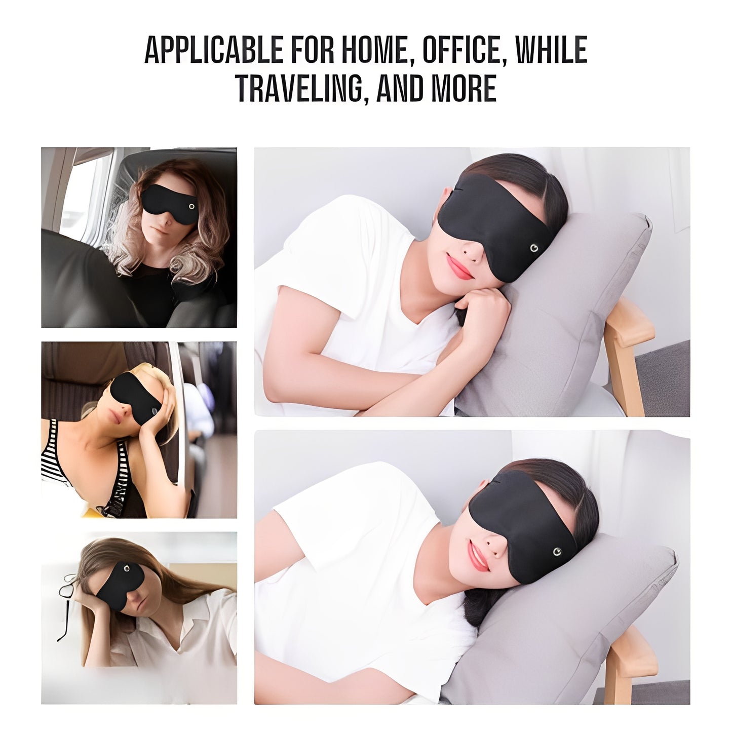 Electric Heated Eye Mask Rechargeable for Relaxation and Relief