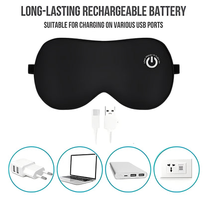 Electric Heated Eye Mask Rechargeable for Relaxation and Relief