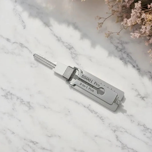 Lock Decoding and Picking Tool 2 in 1 Stainless Steel