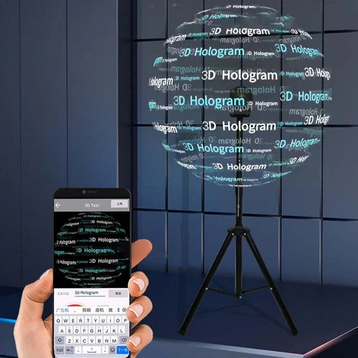 LED Fan Projector for 3D Hologram Visuals and Events