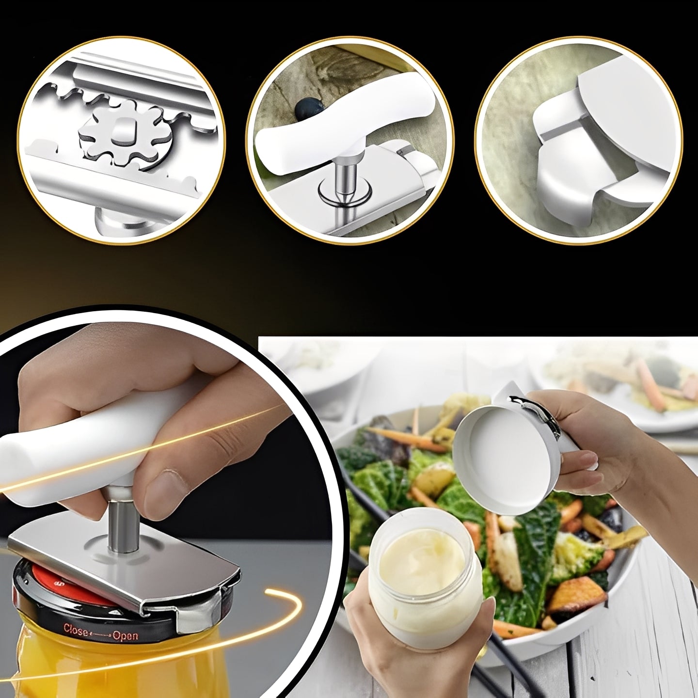 Jar and Bottle Opener Tool for Seniors