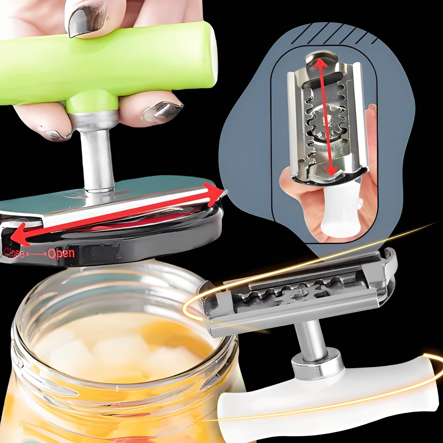 Jar and Bottle Opener Tool for Seniors