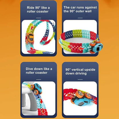 Race Track Toy for Kids Wall Climbing and Stunt Cars