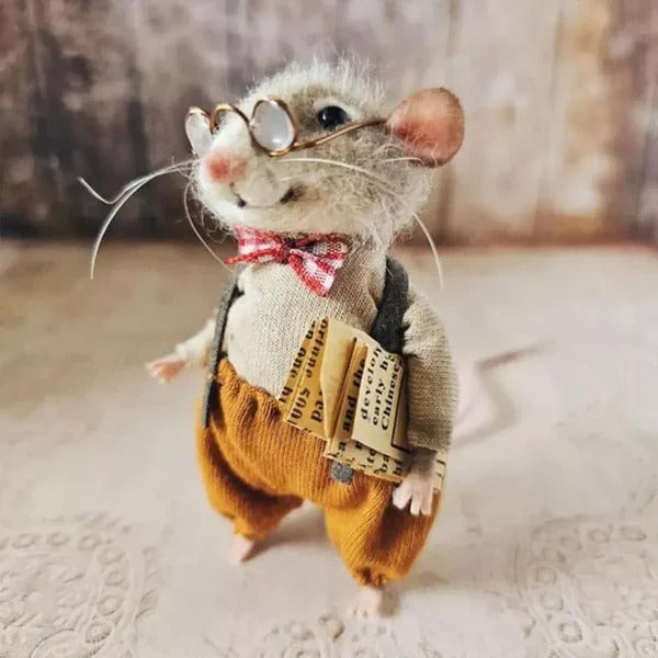 Cute Needle Felted Mouse DIY Kit for Crafting and Gifting
