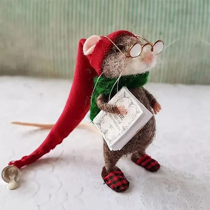 Cute Needle Felted Mouse DIY Kit for Crafting and Gifting