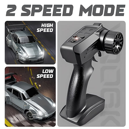 4WD RC Car Retro Style with LED Lights for Racing