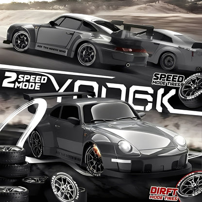 4WD RC Car Retro Style with LED Lights for Racing