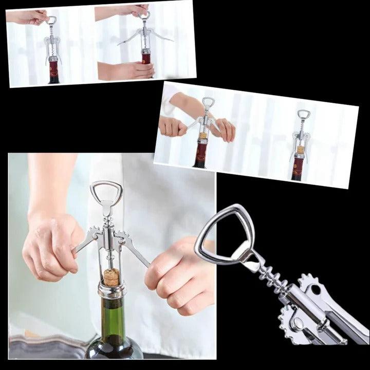 Multi Purpose Wine Bottle Opener for Easy Opening