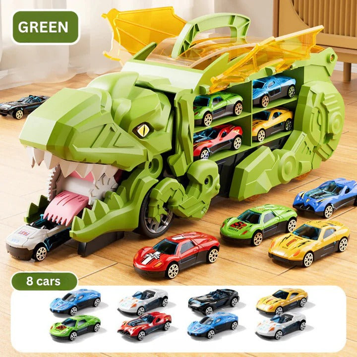 Dinosaur Car Carrier Truck Toy for Vehicle Storage