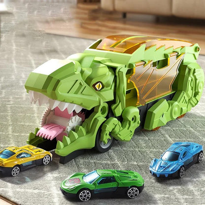 Dinosaur Car Carrier Truck Toy for Vehicle Storage