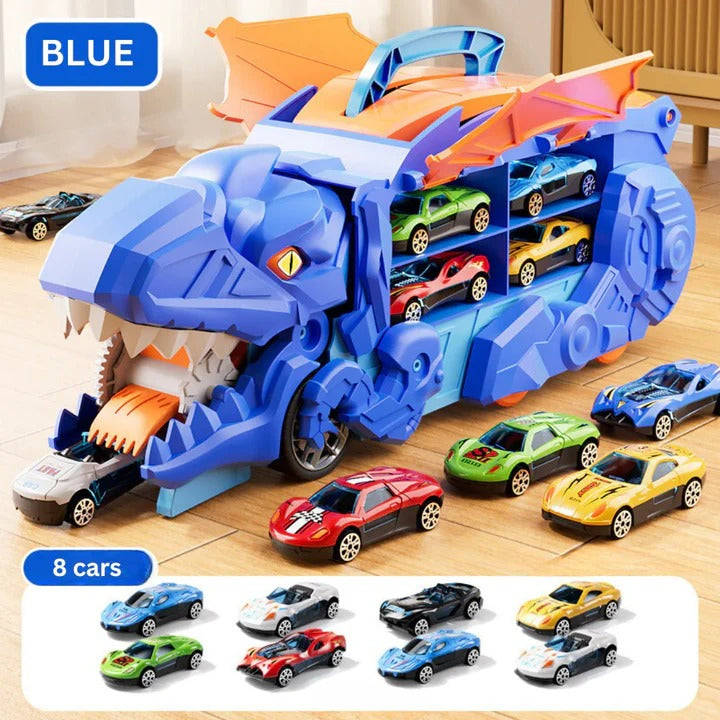 Dinosaur Car Carrier Truck Toy for Vehicle Storage