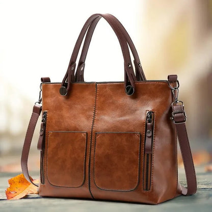 Leather Handbag for Women Crossbody or Tote