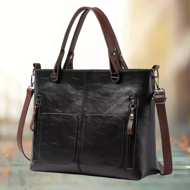 Leather Handbag for Women Crossbody or Tote