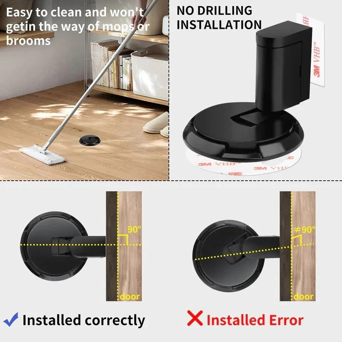 Door Stopper Adjustable for Floor or Wall Mounting