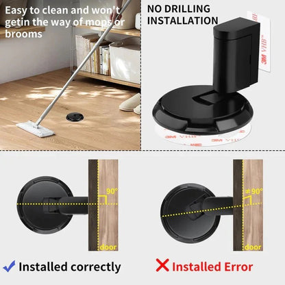 Door Stopper Adjustable for Floor or Wall Mounting