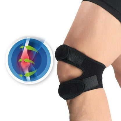 Adjustable Knee Support Strap with Silicone Pads for Comfort and Stability