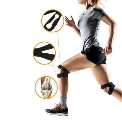 Adjustable Knee Support Strap with Silicone Pads for Comfort and Stability