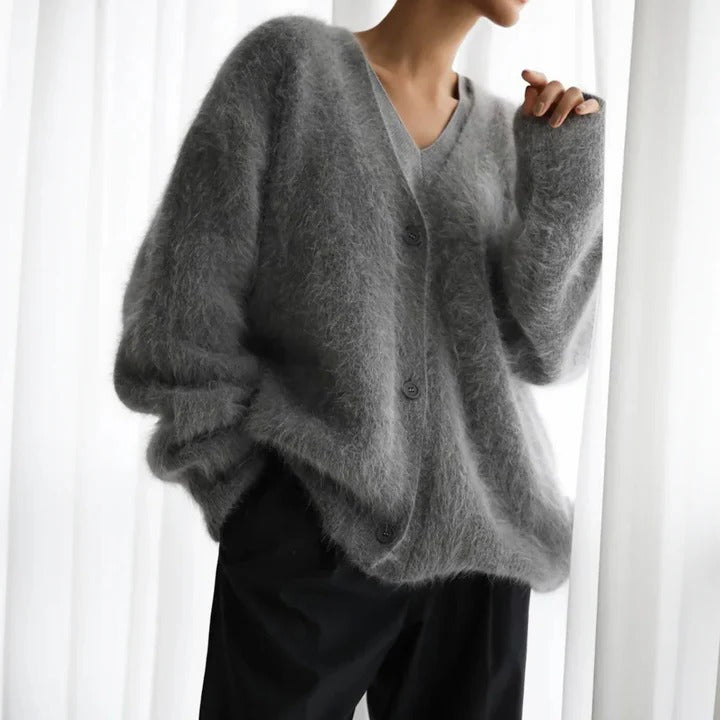 Women's Round Neck Sweater Cashmere Knitwear for Winter