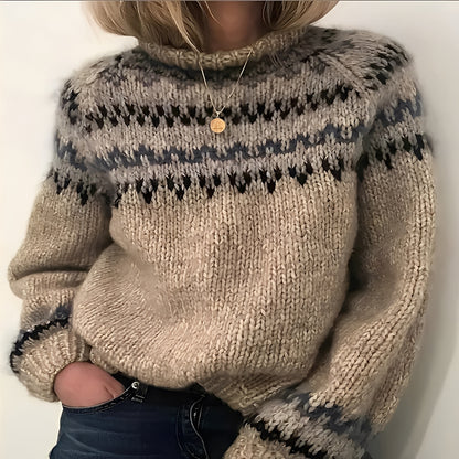 Icelandic Wool Turtleneck Sweater Traditional Knitwear for Winter