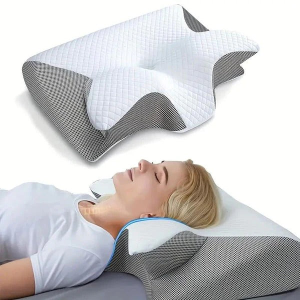 Pillow with Armrests Butterfly Shape for Side and Back Sleepers