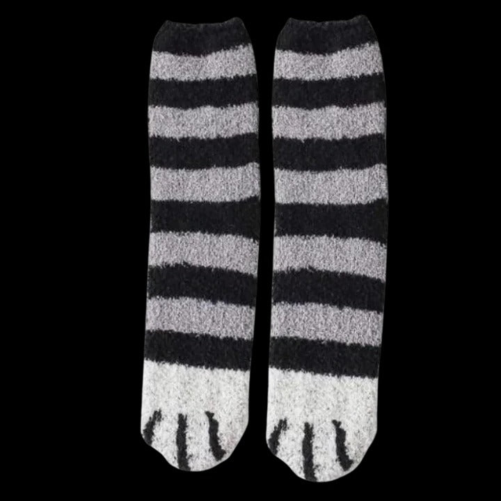 Winter Socks Cat Paw Design for Women and Teens