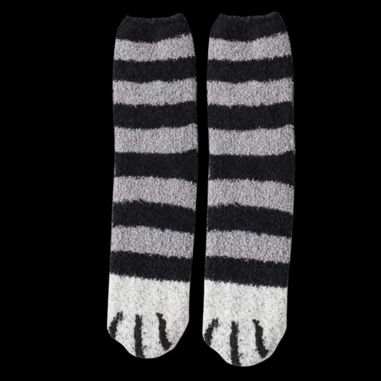 Winter Socks Cat Paw Design for Women and Teens
